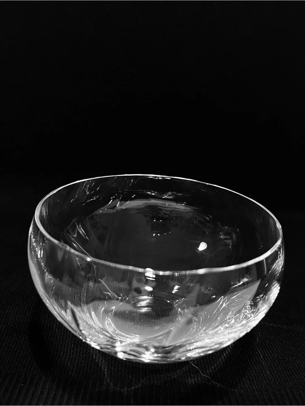 Vintage Simon Pierce Crystal Desert Bowls Set of 3-4.5” Diameter
